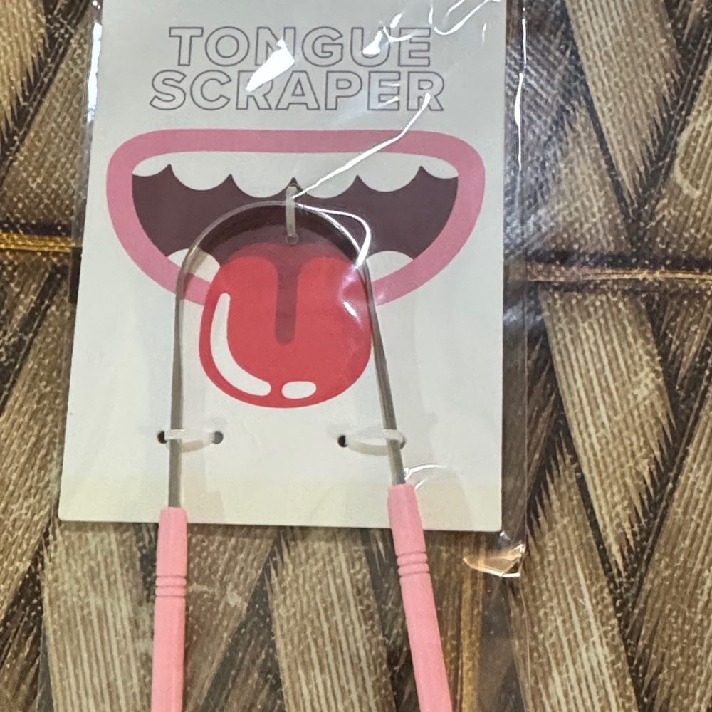 Pink Tongue Scraper